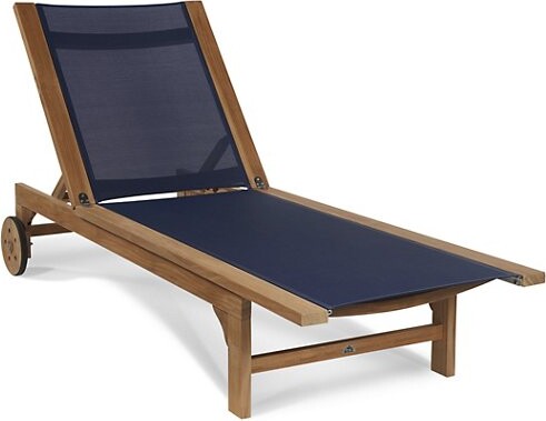 HiTeak Furniture Montauk Outdoor Sunlounger in Natural