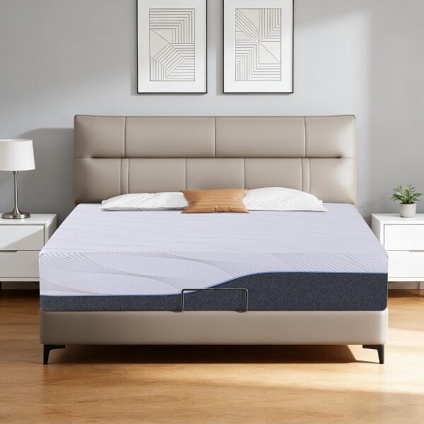 Vipbear14"TwinXLGelMemoryFoamMattressforCoolNight&PressureRelief,MediumPlushFeelwithTripleCoolingPerformance,forAdjustableBed