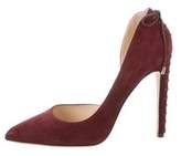 Thumbnail for your product : Chloé Gosselin Suede Pointed-Toe Pumps