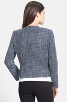 Thumbnail for your product : Vince Camuto Front Zip Tweed Jacket (Regular & Petite)