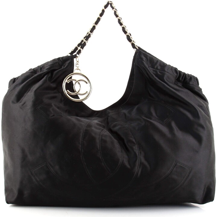 Chanel Black Vinyl Coco Cabas XL Tote Bag.  Luxury Accessories, Lot  #79018