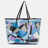 Thumbnail for your product : Emilio Pucci Multicolor Printed Coated Canvas and Leather Tote