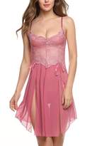 Thumbnail for your product : Avidlove Women's Lingerie Forky Nightwear Mesh Chemises Lace Babydolls XXL