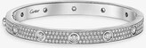 Thumbnail for your product : Cartier Love 18ct white-gold and diamond bracelet, Size: 18cm