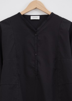 Lemaire Henley Shirt Black