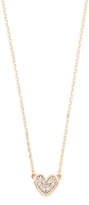 Thumbnail for your product : Adina Reyter Super Tiny Pave Folded Heart Necklace