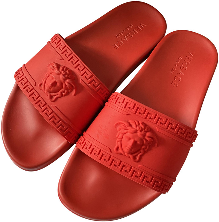 Versace Red Men's Sandals - ShopStyle