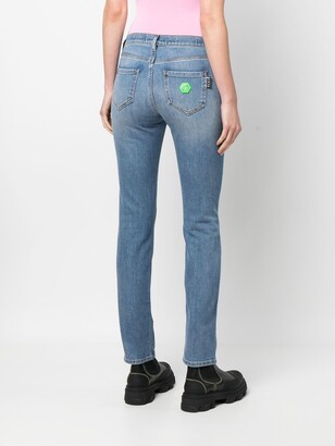 Philipp Plein Mid-Rise Slim-Cut Jeans
