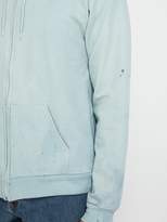 Thumbnail for your product : Audrey Louise Reynolds Zip Through Cotton Hooded Sweatshirt - Mens - Blue