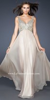 Thumbnail for your product : La Femme Sequined V-neck Bodice A-line Evening Dresses