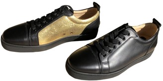 Christian Louboutin Louis Gold Leather Trainers