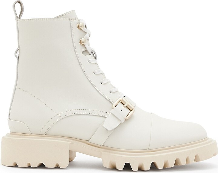 AllSaints Tori Leather Lug-Sole Boots - ShopStyle