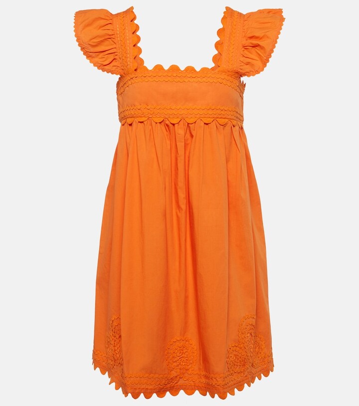 Juliet Dunn Cotton poplin minidress