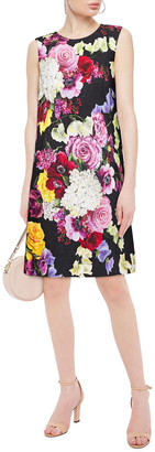 Dolce & Gabbana Cotton-blend Floral-jacquard Mini Dress