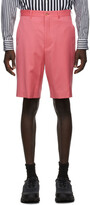 Thumbnail for your product : Comme des Garçons Homme Plus Pink Wool Gabardine Shorts
