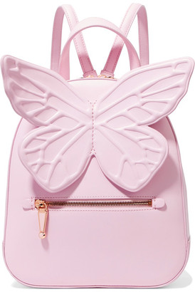Sophia Webster Kiko Appliquéd Leather Backpack - Baby pink
