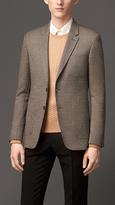 Thumbnail for your product : Burberry Slim Fit Wool Cotton Blazer