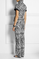 Thumbnail for your product : Kenzo Printed stretch-cotton jumpsuit