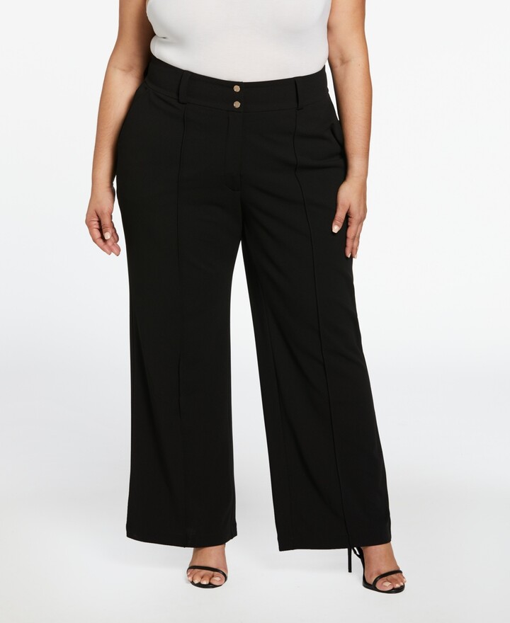 Ella Rafaella Plus Size Wide Leg Pants