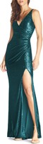Thumbnail for your product : Dress the Population Jordan Ruched Mermaid Gown