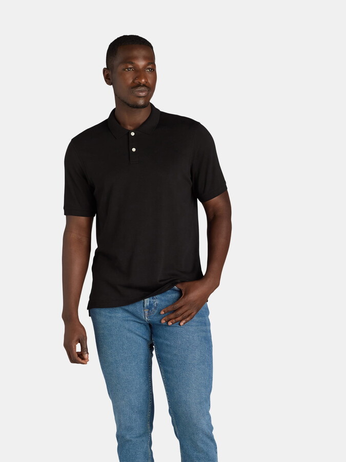 George Men's and Big Men's Interlock Polo Shirt with Short Sleeves, Sizes S-3XL