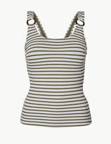 Thumbnail for your product : Marks and Spencer Striped Padded Square Neck Tankini Top