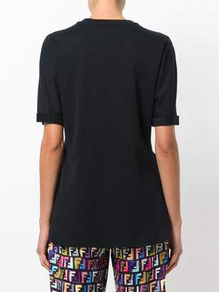 Fendi logo embroidered T-shirt