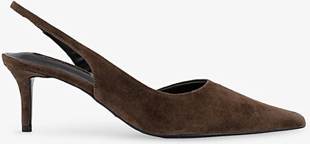 Tony Bianco Womens Brown Suede Darcy Suede Slingbacks Eur 37 / 4 Uk Women