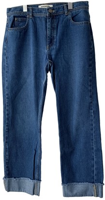 Whistles Blue Cotton Jeans for Women