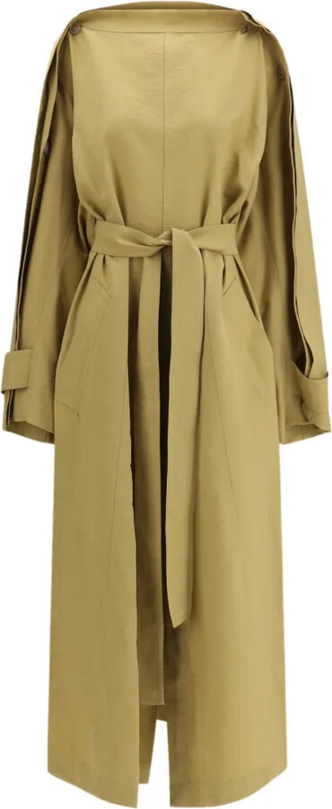 Petar Petrov Belted Trench Coat Dress