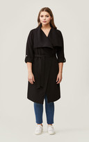Thumbnail for your product : Soia & Kyo ORNELLA knee-length coat with cascade draped collar