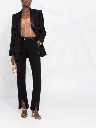 Dolce & Gabbana Tulle Corset Style Blouse