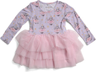 TJMAXX Toddler Girls Philomena Tulle Tiered Dress, Spandex/Polyester/Viscose