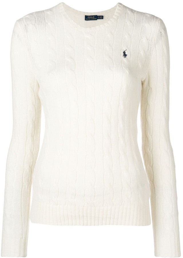 polo sweater white