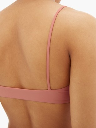 JADE SWIM Muse Thin-strap Bikini Top - Light Pink