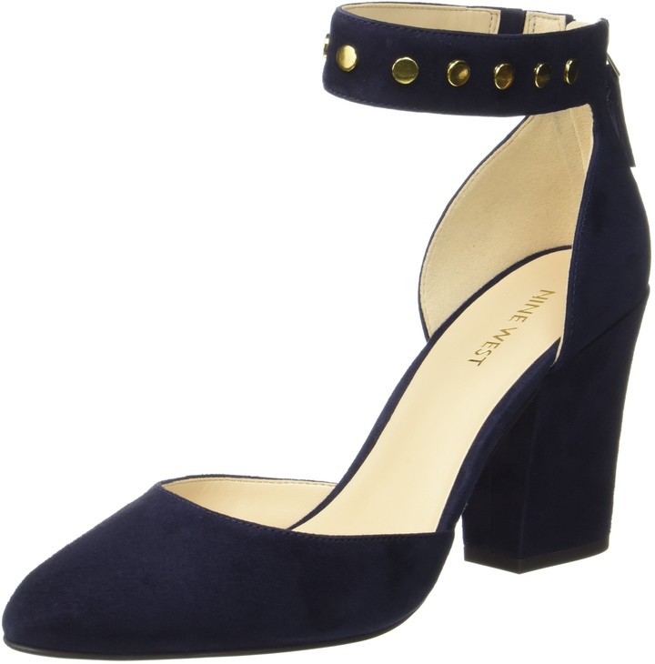 nine west navy court shoes
