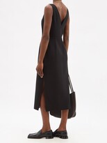 Thumbnail for your product : ANOTHER TOMORROW Boat-neck Wool-blend Dress - Black