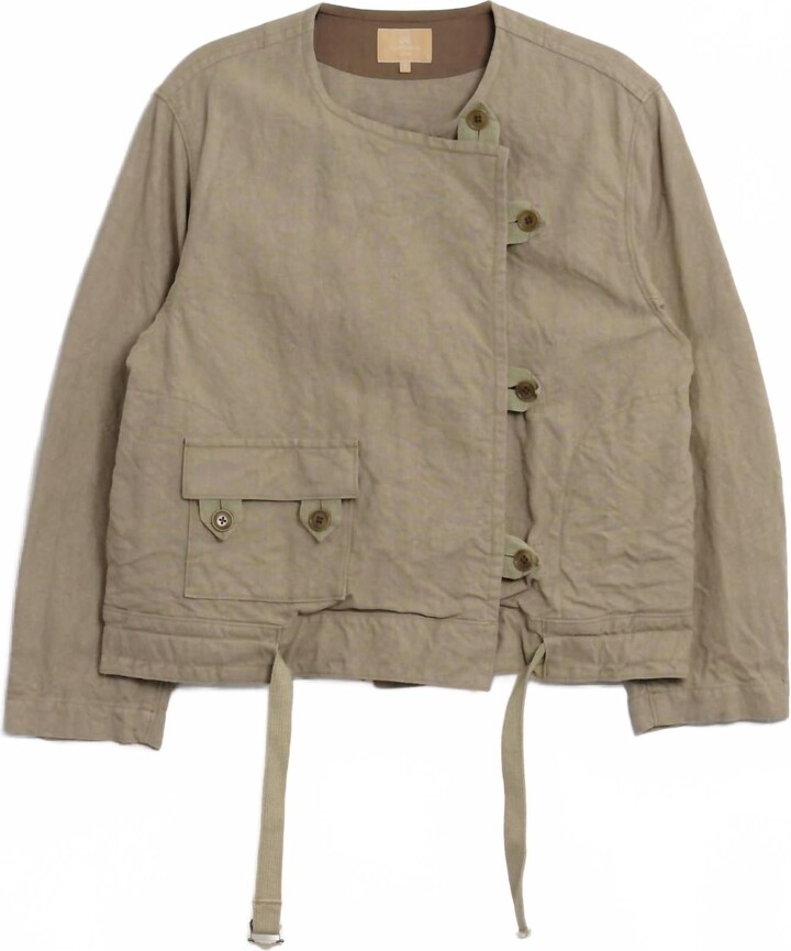 Nigel Cabourn Women's Swedish Motorcycle Jacket In Ivory