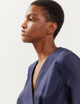 Thumbnail for your product : Marks and Spencer Pure Silk Blouson Sleeve Maxi Wrap Dress