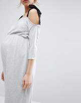 Thumbnail for your product : ASOS Maternity Jersey Jumpsuit With Grossgrain Tie
