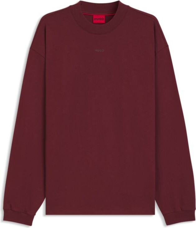 HUGO BOSS Cotton-jersey relaxed-fit T-shirt with logo print