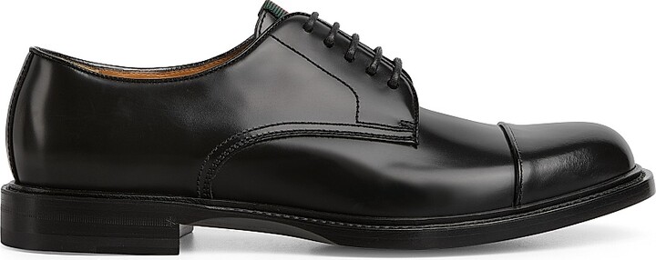 Men's William Leather Oxford Loafers - Black - Size 12