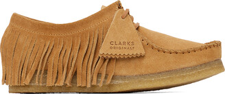 INSCRIRE Tan Clarks Original Edition Suede Wallabees - ShopStyle Flats