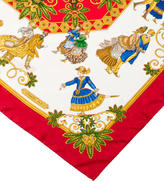 Thumbnail for your product : Hermes Joie d'Hiver Silk Jacquard Scarf