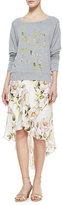 Thumbnail for your product : Haute Hippie Thorn & Floral-Print High-Low Skirt