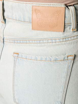 Twin-Set cropped wide leg jeans