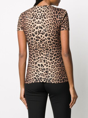 Philipp Plein leopard print T-shirt