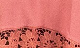 Thumbnail for your product : Nina Leonard V-Neck Sleeveless Lace Hem High/Low Dress