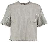T By Alexander Wang Frayed Striped 
