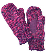 Thumbnail for your product : Isotoner Signature Signature Mixed Yarn Marled Mitten with Palm Patch